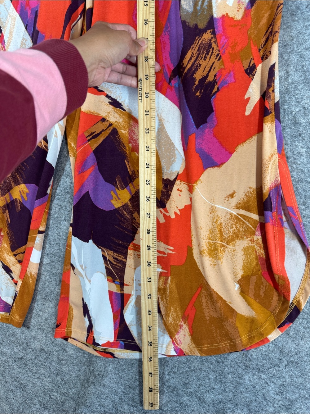 Marallis Wide Leg Pants Abstract Print XL Boho Palazzo Resort Vacation Summer - Picture 6 of 13